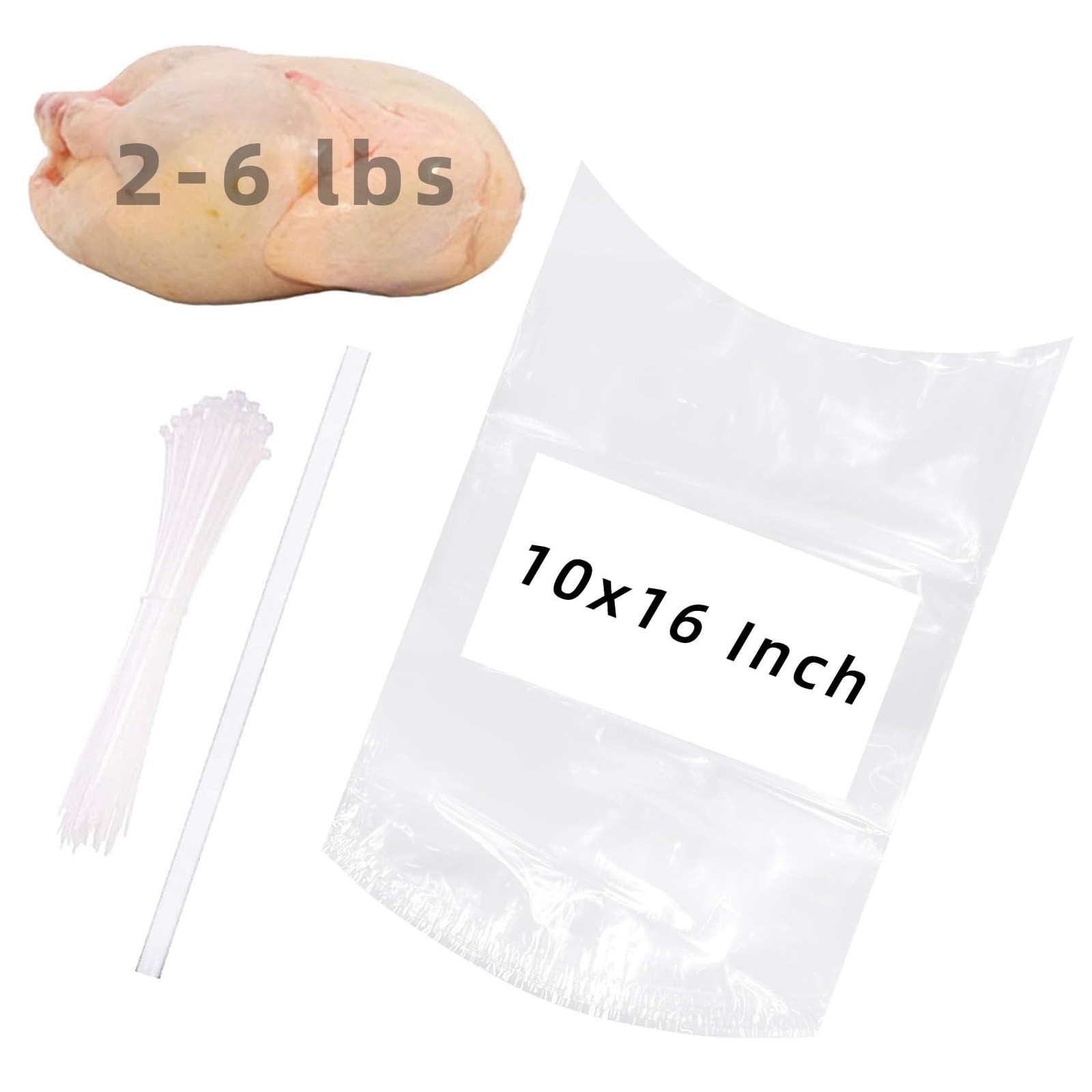 Poultry Shrink Wrap Bags,10x16 Inches 30 Pcs Clear Heat 30 Pcs, clear Poultry Shrink Wrap Bags,10x16 Inches 30 Pcs Clear Heat 30 Pcs, clear
