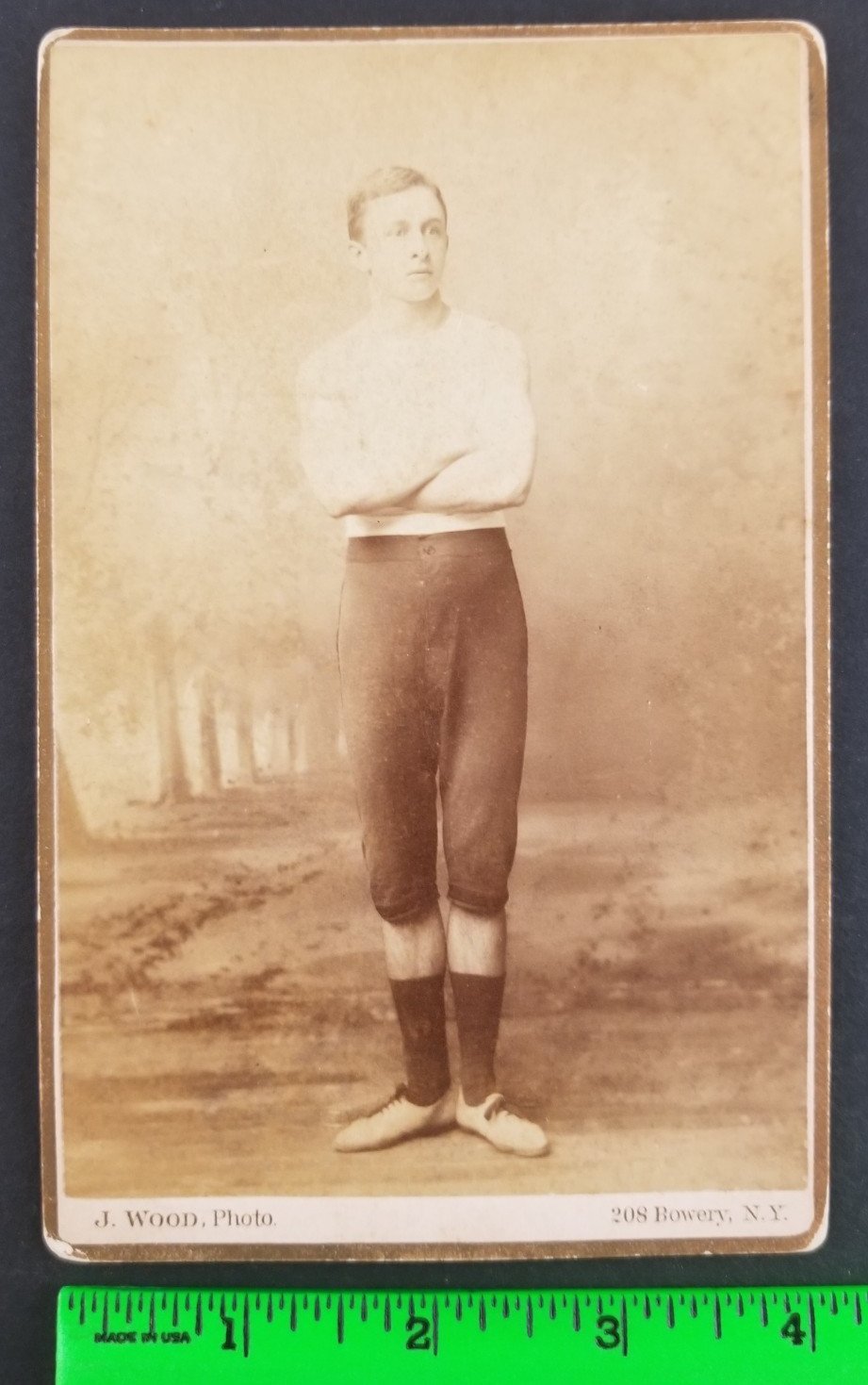 Vintage Alberto Grabo 1890's Boxing Boxer Cabinet Photo (Has Some Wear)