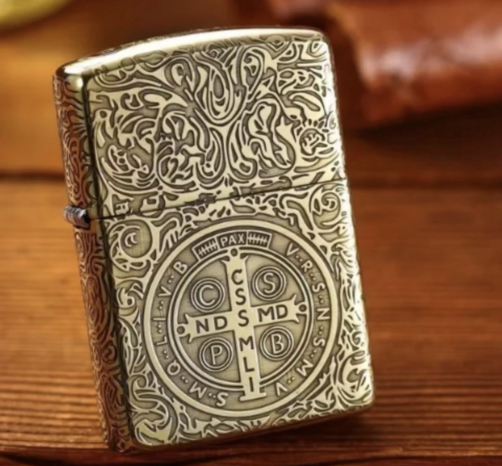 Brass Constantine lighter 5 sides in a new Box