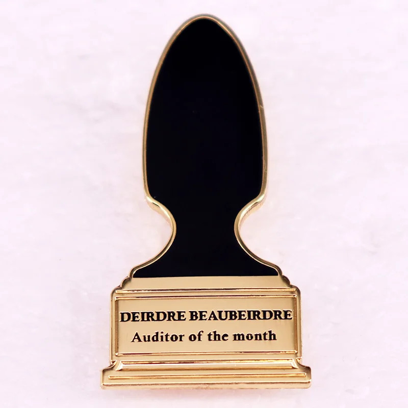 AUDITOR of the MONTH Award Badge Sci-Fi Movies Enamel Pins