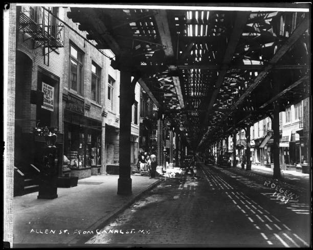 Allen Street north of Canal Street New York 1931 Old Historic Photo