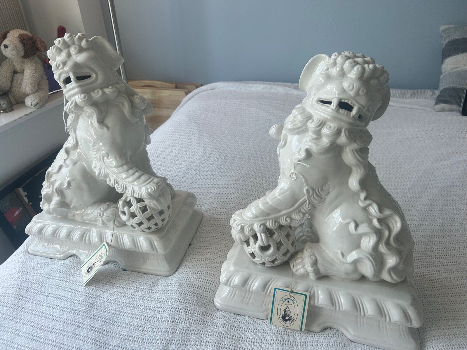 Amazing Set-Foo Lion Dogs-Ethan Allen Amazing Set-Foo Lion Dogs-Ethan Allen