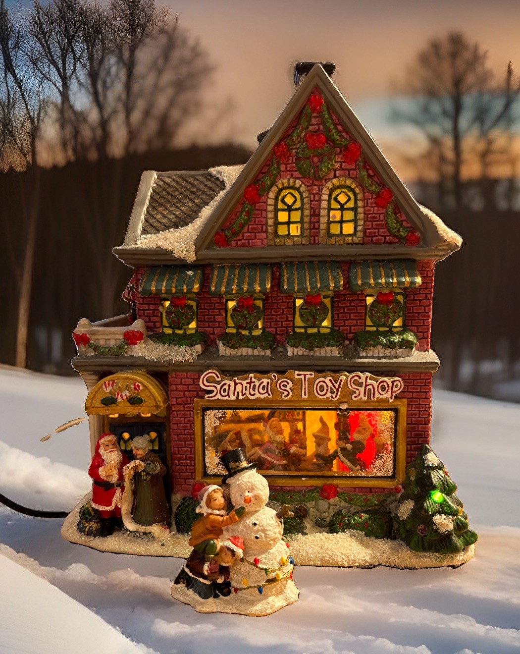 Retired St. Nicholas Square Village Collection Village Santa’s Toy Store BONUS
