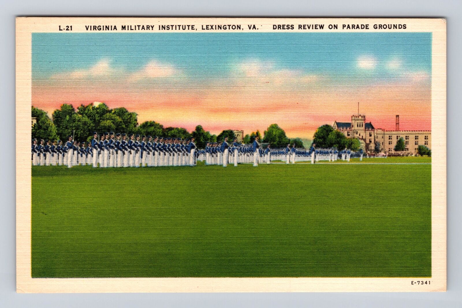 Lexington VA-Virginia, Virginia Military Institute, Antique, Vintage Postcard