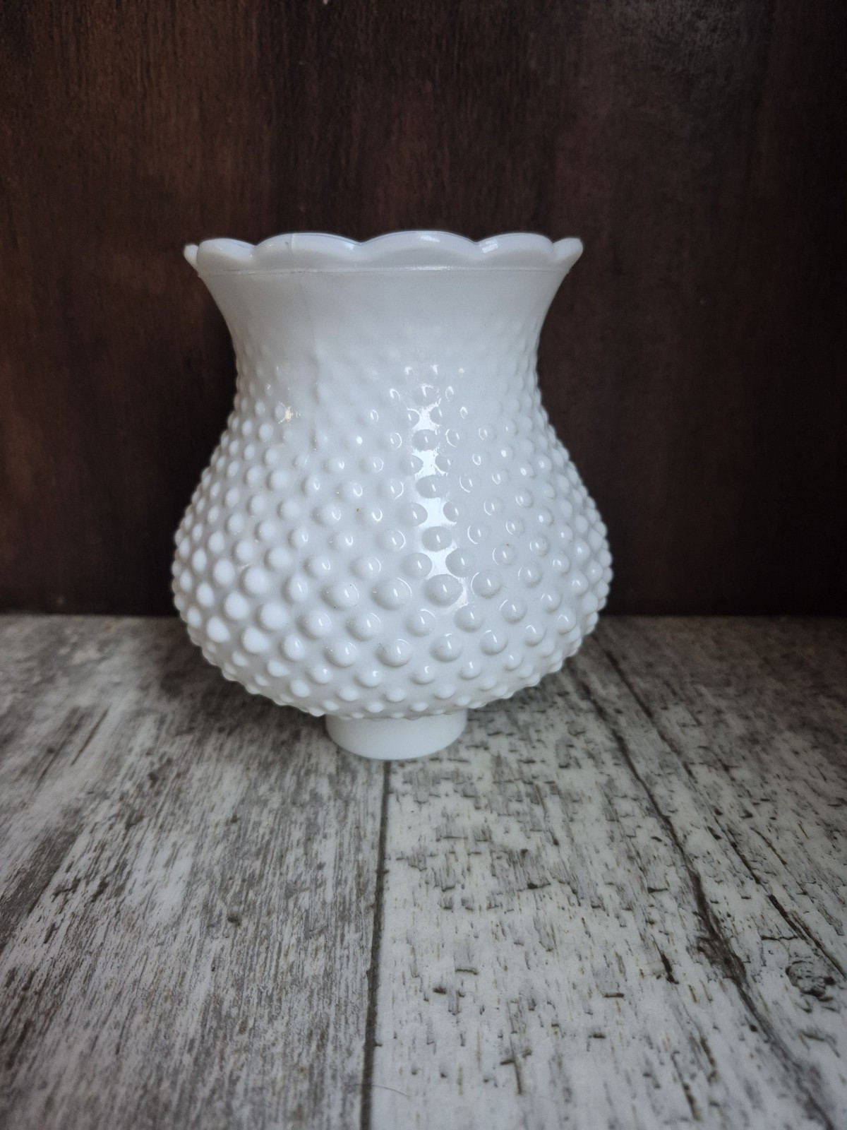 Vintage White Milk Glass Hobnail Hurricane Oil Light Lamp Shade Chimney Globe Vintage White Milk Glass Hobnail Hurricane Oil Light Lamp Shade Chimney Globe