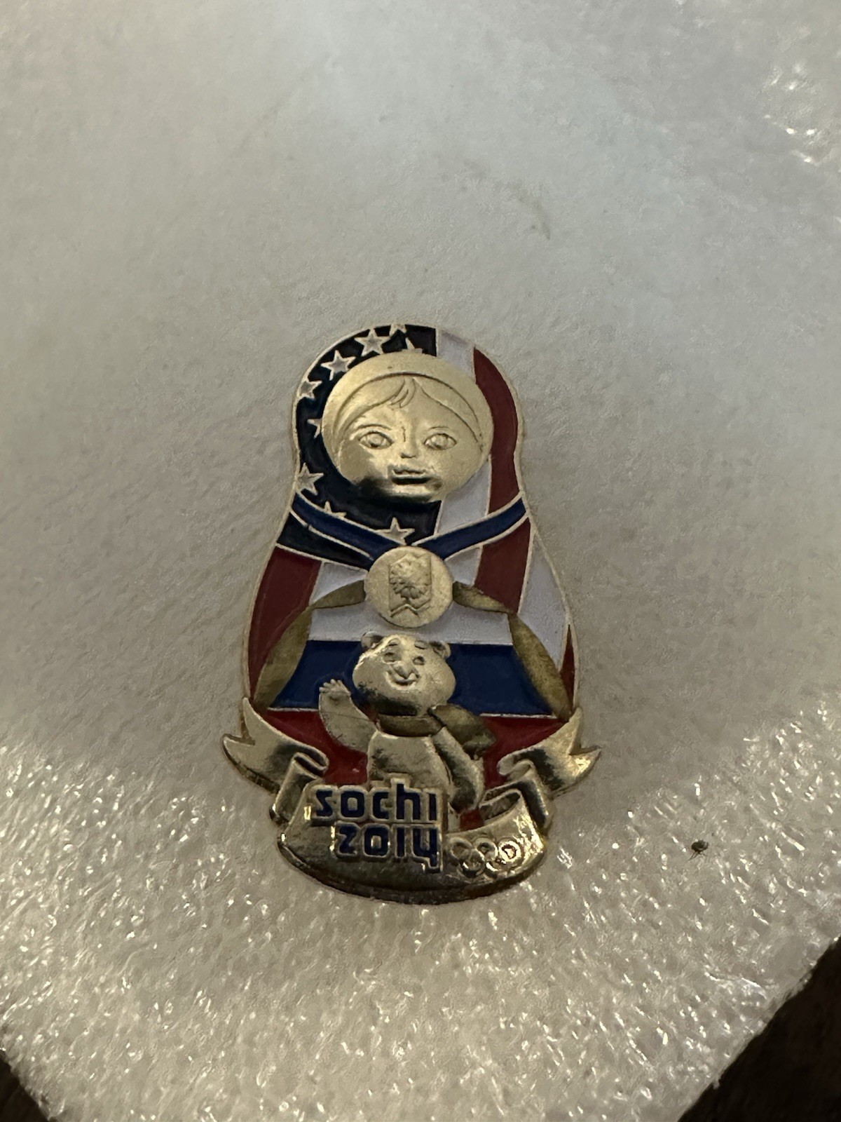 2014 Sochi Olympics DSS Matryoshka Doll Pin Badge