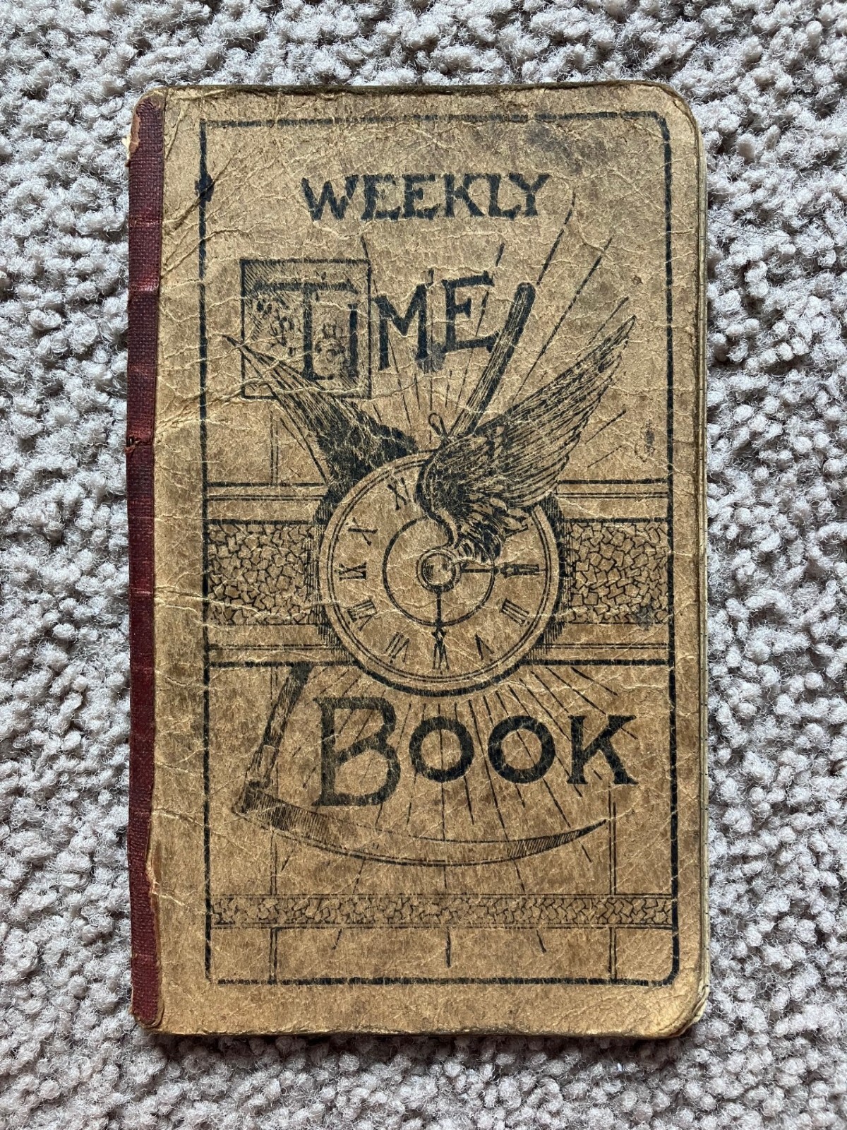 Antique 1910's Time Work Log Hourly Wage Book North Carolina Farming History