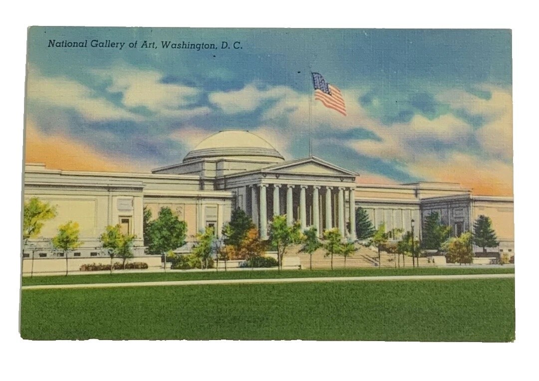 National Gallery of Art Washington DC Postcard Linen Vintage Unposted