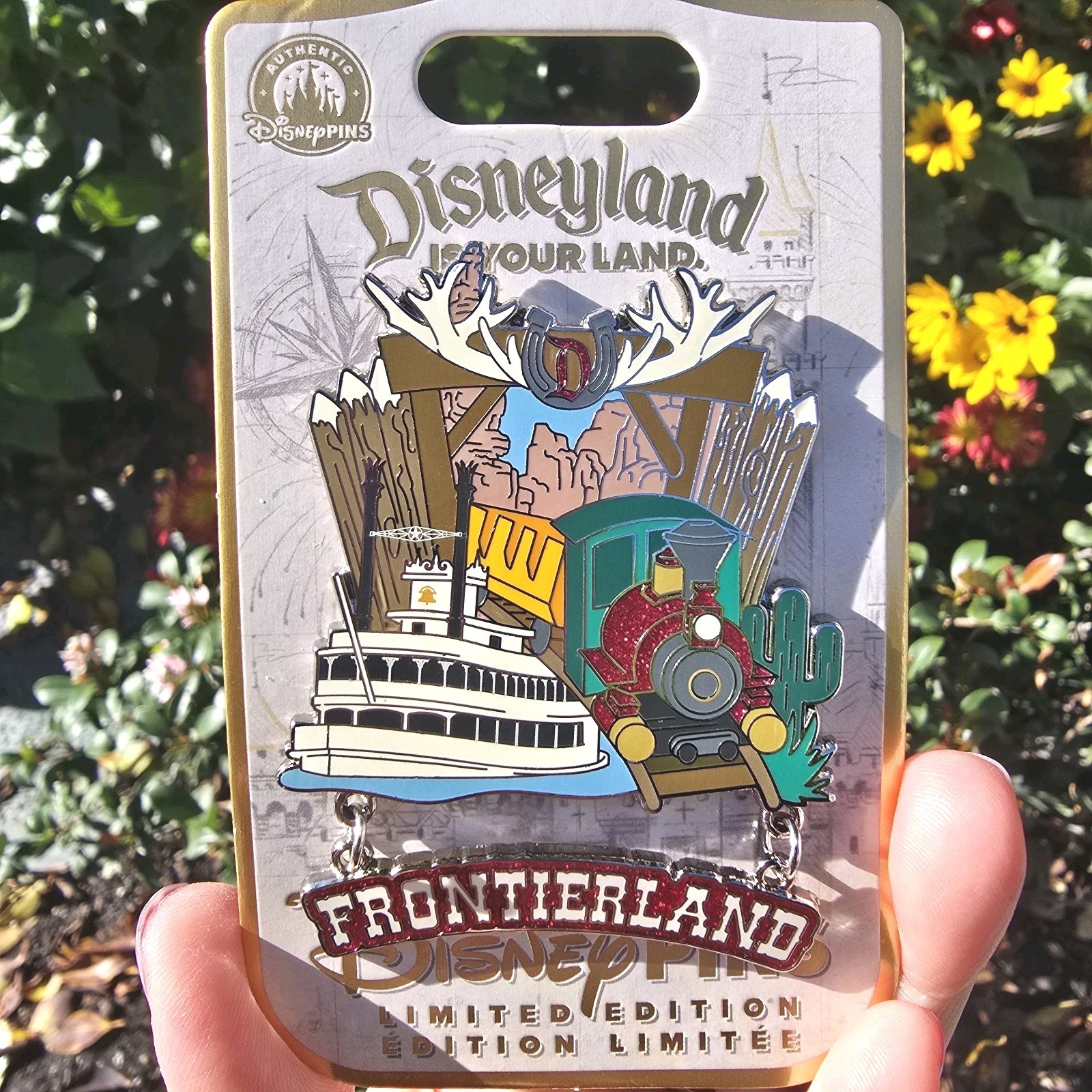 Disneyland Is Your Land Frontierland 4of 6 Pin LE 3000