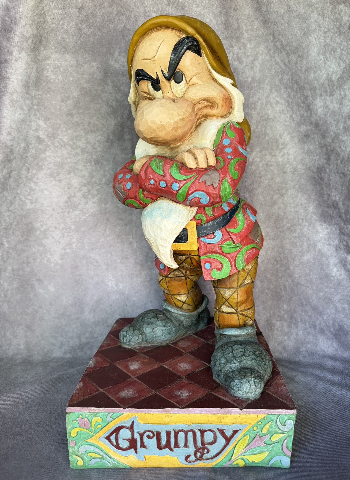 Rare Jim Shore Disney Grumpy 23” Big Fig It’s All About The Attitude 4005223