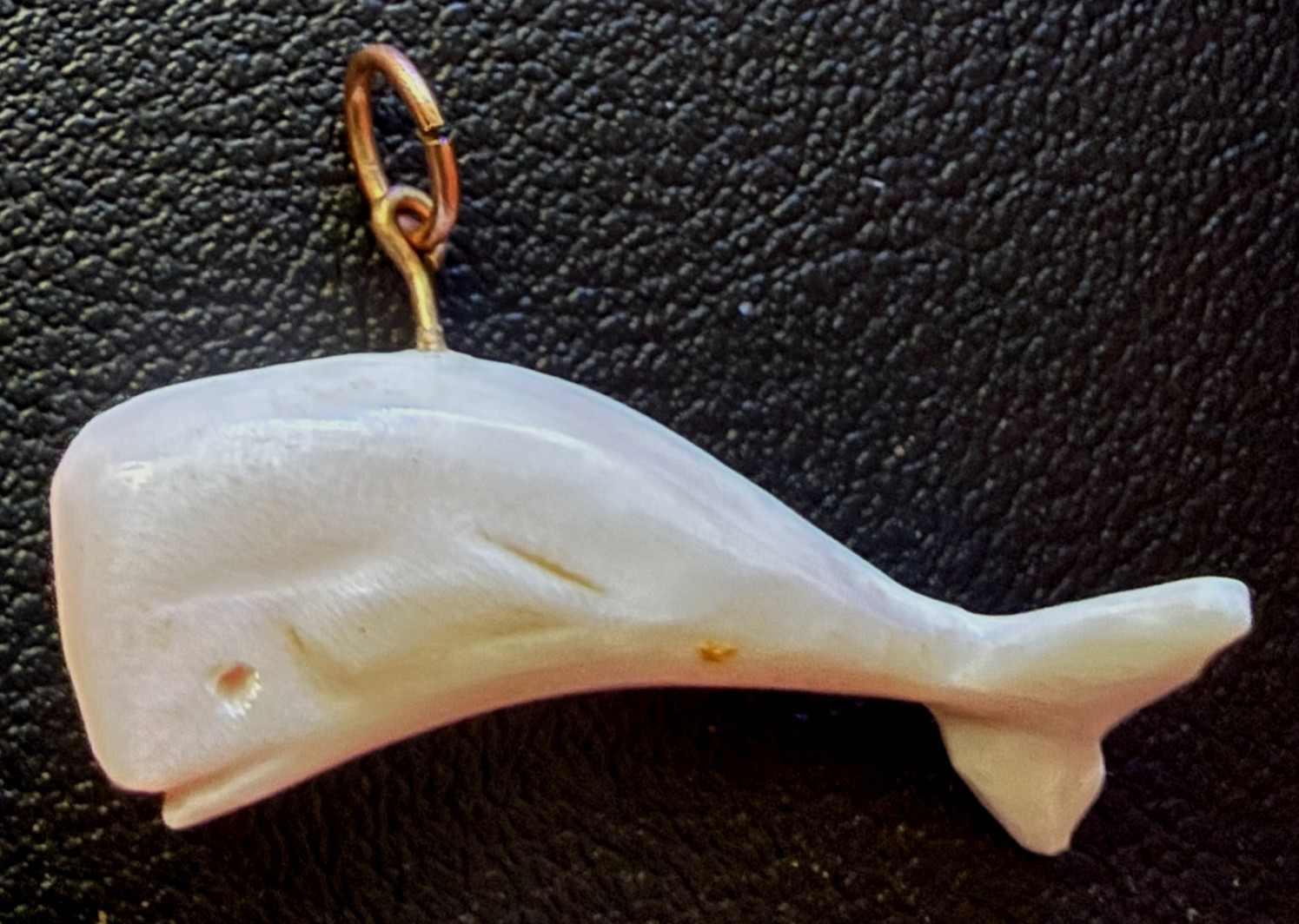 Vintage Handmade Whale Charm One-of-a-Kind Circa 1970s