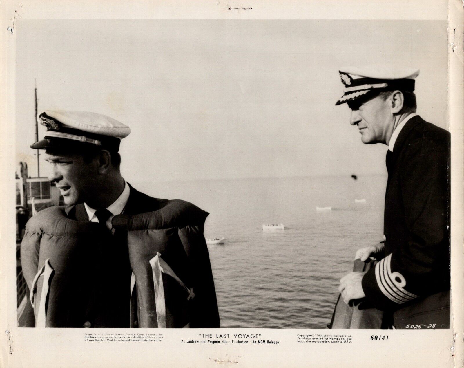 George Sanders in The Last Voyage (1960) ❤ Vintage Photo K 455