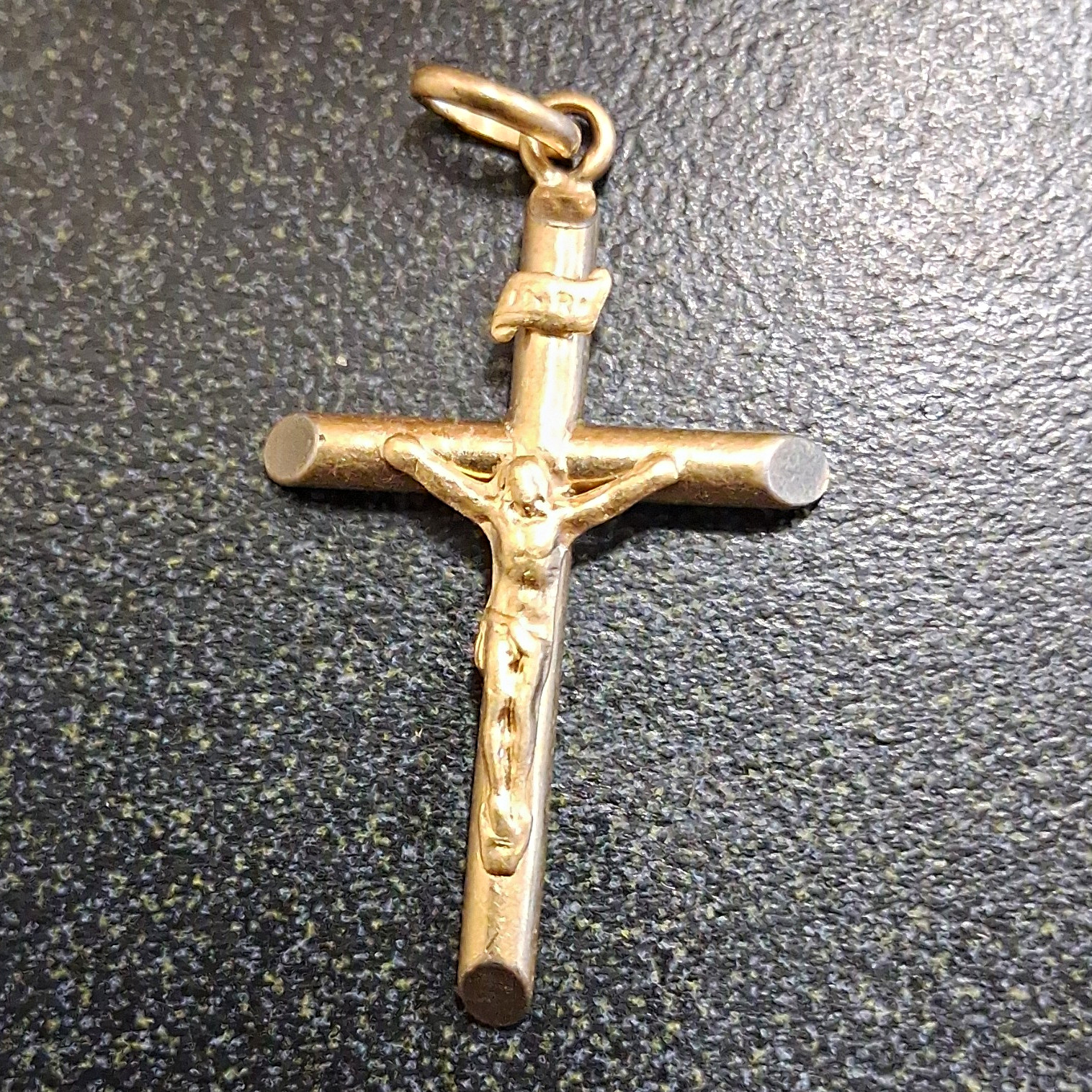 Gold 14k Christian Crucifix Cross Pendant - Christianity Religious Jewelry