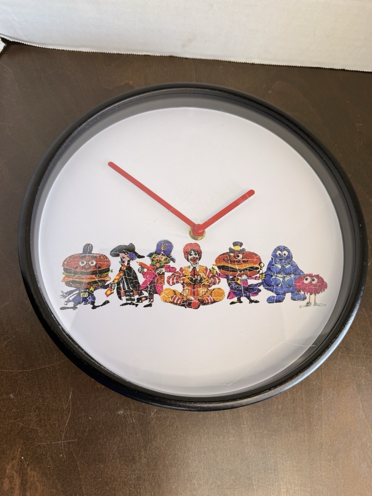 Vintage Ronald McDonald and Friends 10” Wall Clock Works Great Read Description