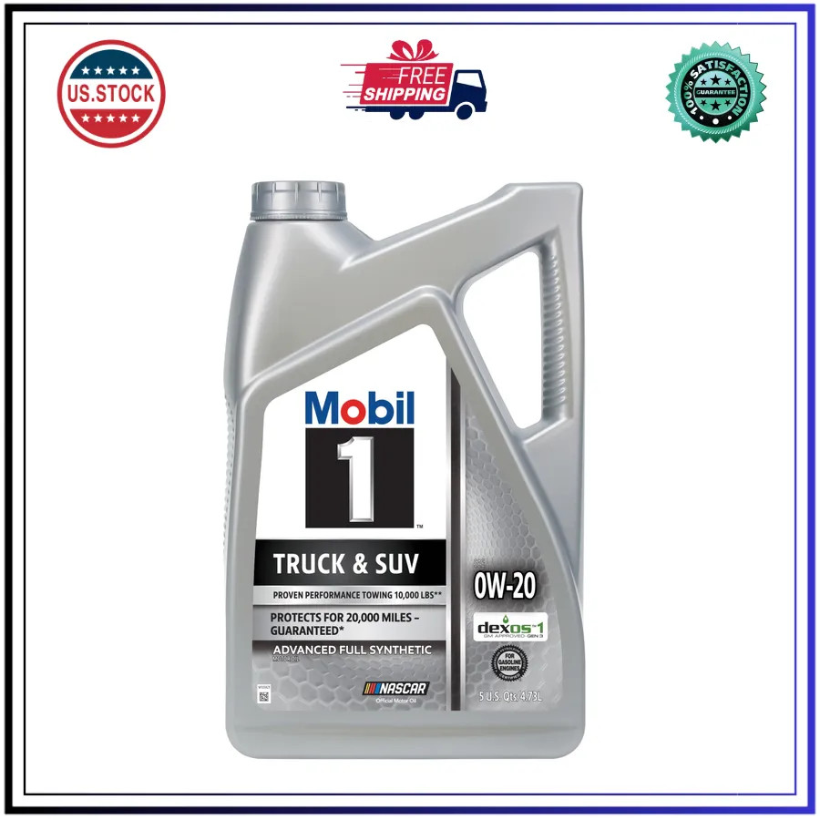Mobil 1 Truck & SUV Full Synthetic Motor Oil 0W-20, 5 Quart Mobil 1 Truck & SUV Full Synthetic Motor Oil 0W-20, 5 Quart