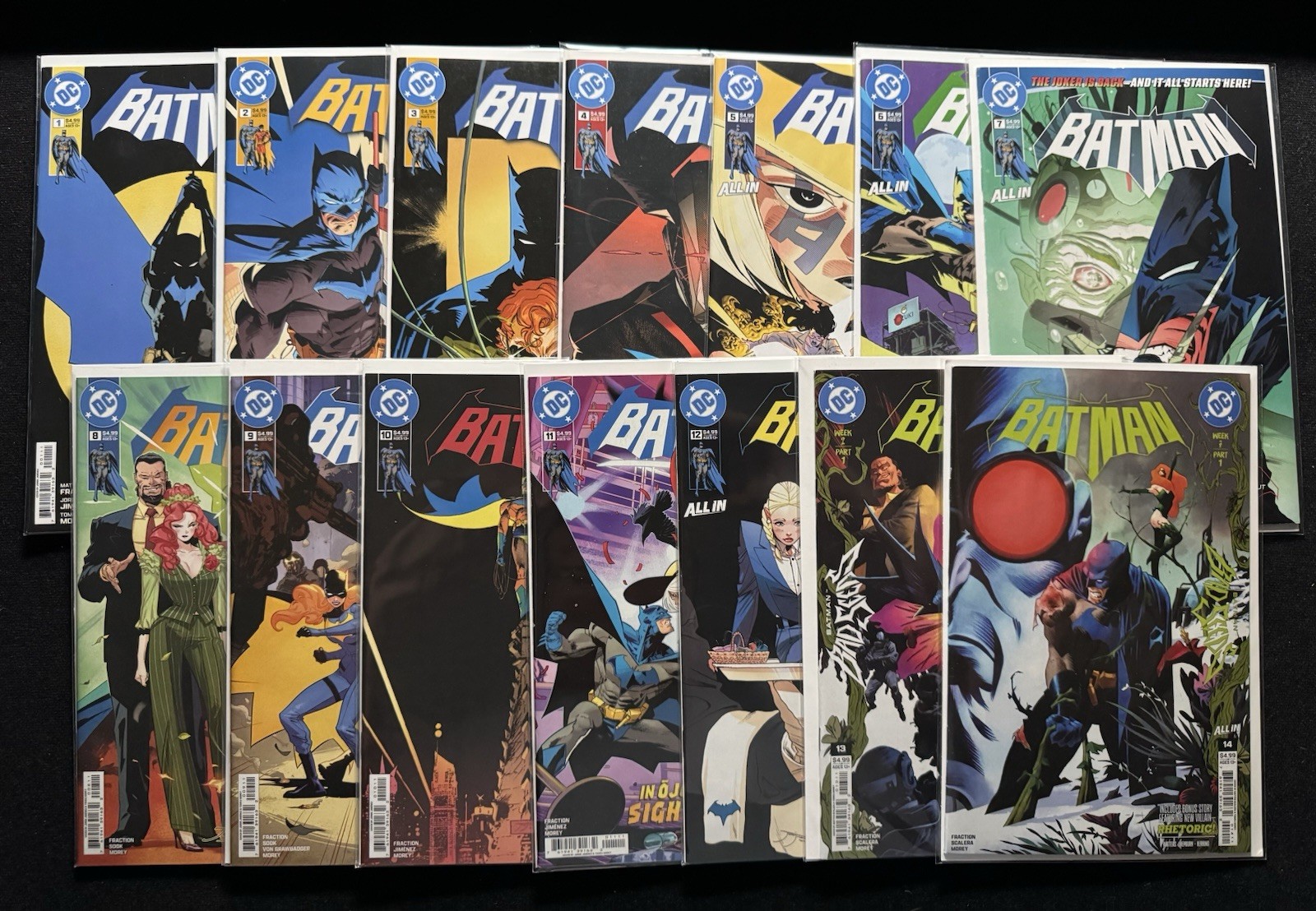 2025 DC Batman 1 2 3 4 5 6 7 8 9 10 11 12 13 14 Complete Set Run 1st Print Lot