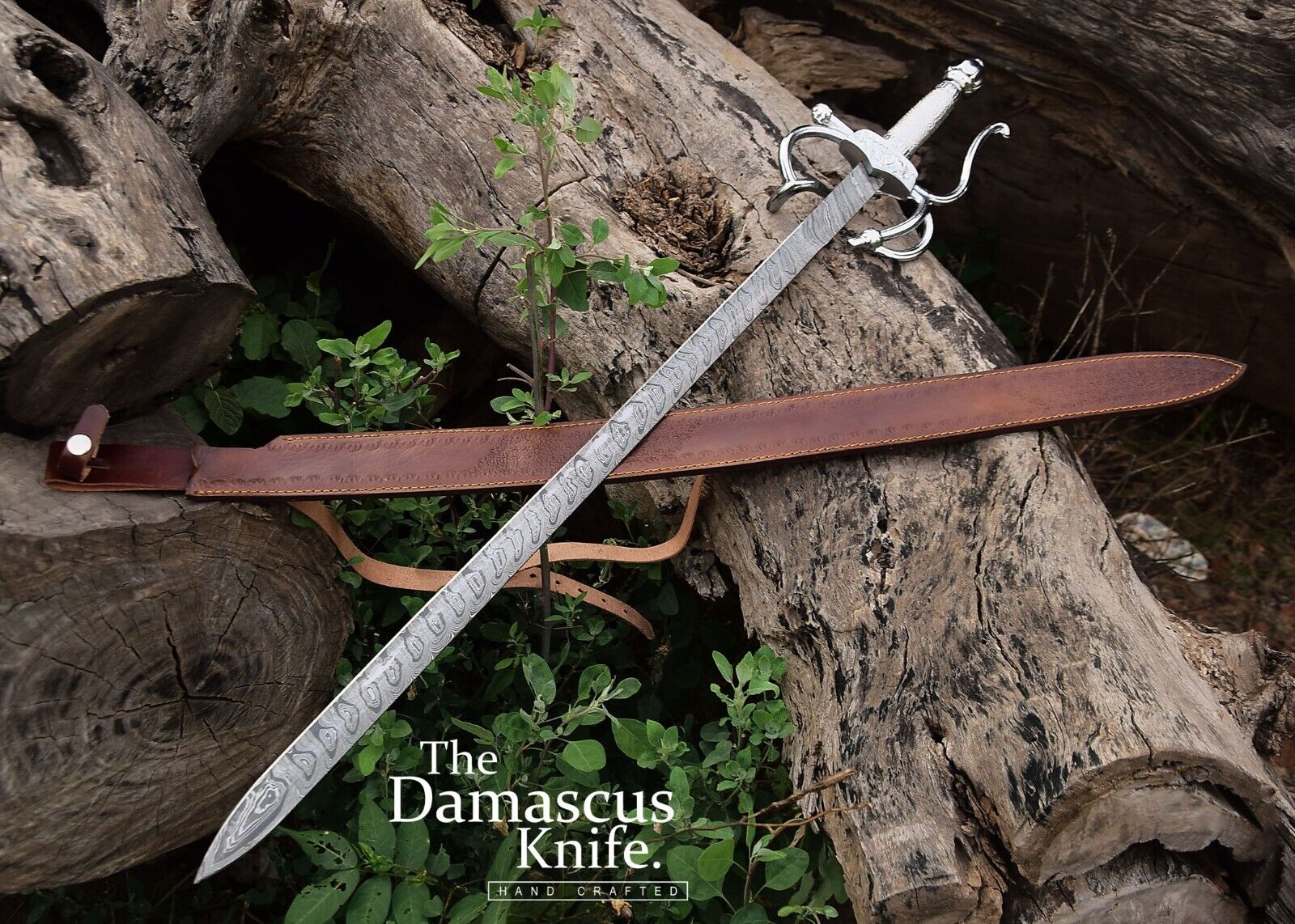 Famous Damascus Steel Long Medieval Handmade Legend Of Zorro Sword.Gift For Him 