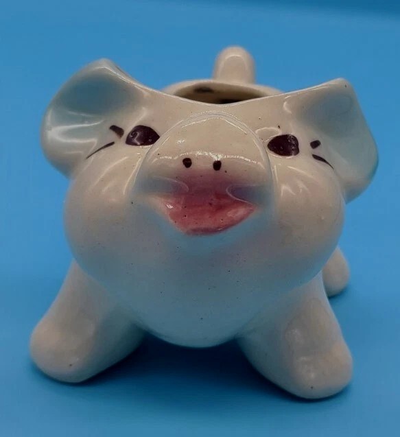 Shawnee Ceramic Hand Painted Anthropamorphic Little Pig Piggy Piglet Planter
