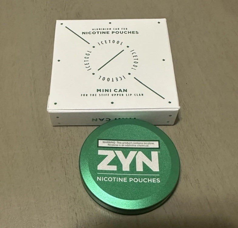 ZYN Official Rewards Metal Mini Can Collectible Green Empty