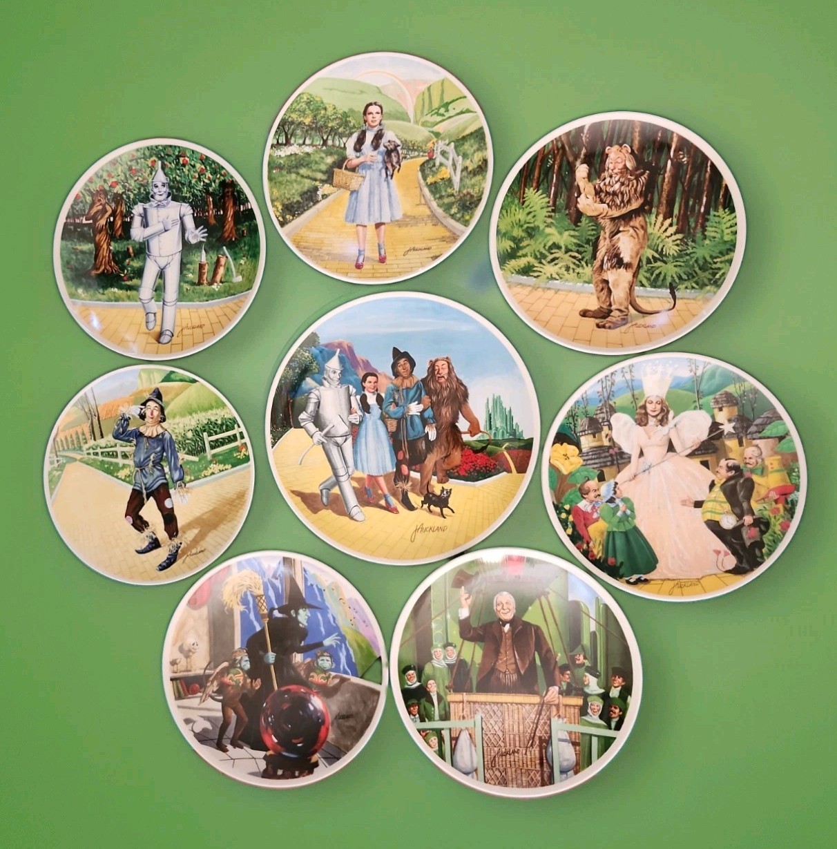 Wizard of Oz Collector Plates Complete Set of 8 Knowles 1977-1979 Limited Editio