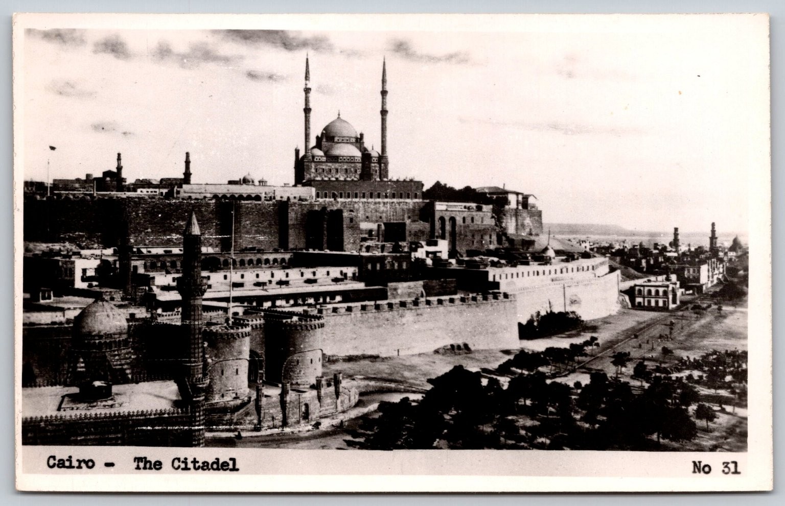 Cairo The Citadel Lehnert & Landrock Egypt Vintage Photo Postcard No 31 AA749