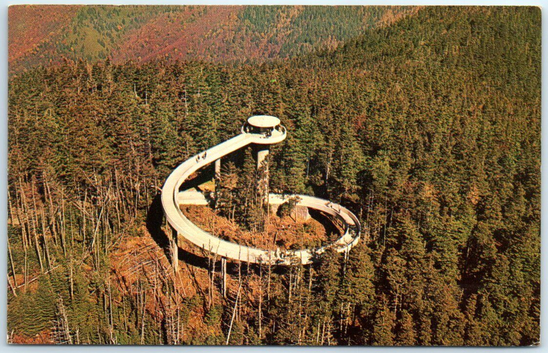 Postcard Eagle Eye View, Clingman's Dome - Great Smoky Mountains Nat'l Park, NC