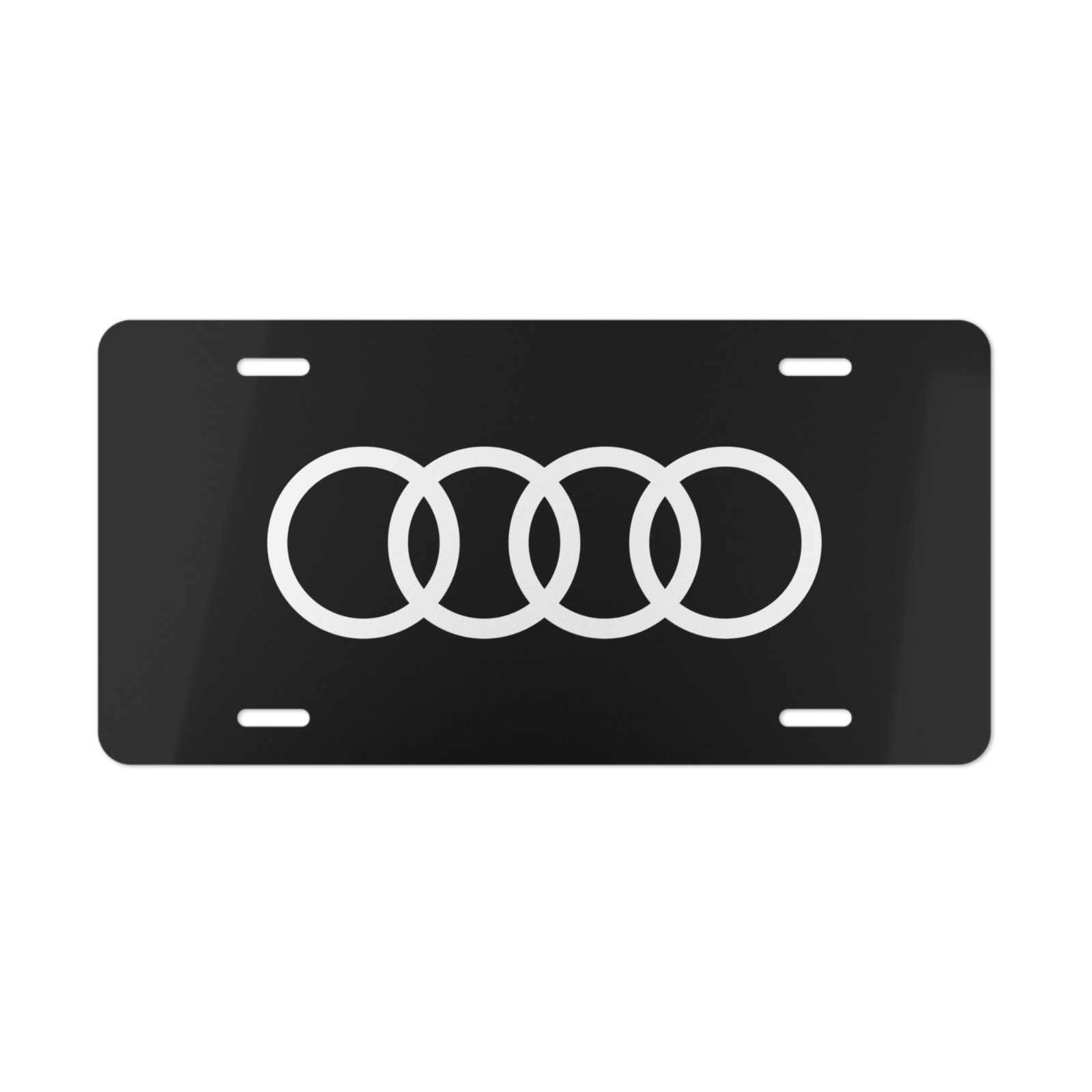 Audi Logo Front License Plate Tag Vanity Style - NEW