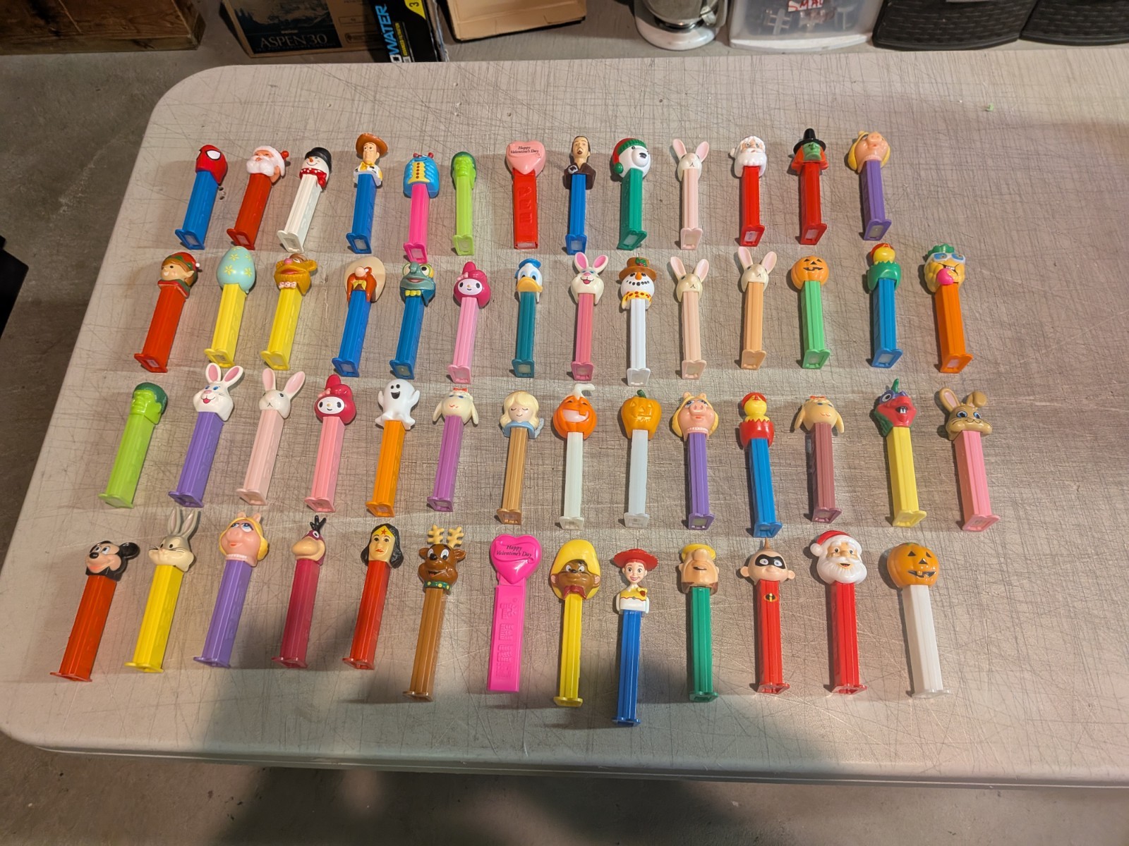 Pez Dispenser Vintage Lot Of 54 Muppets Holiday Halloween Toy Story + More 