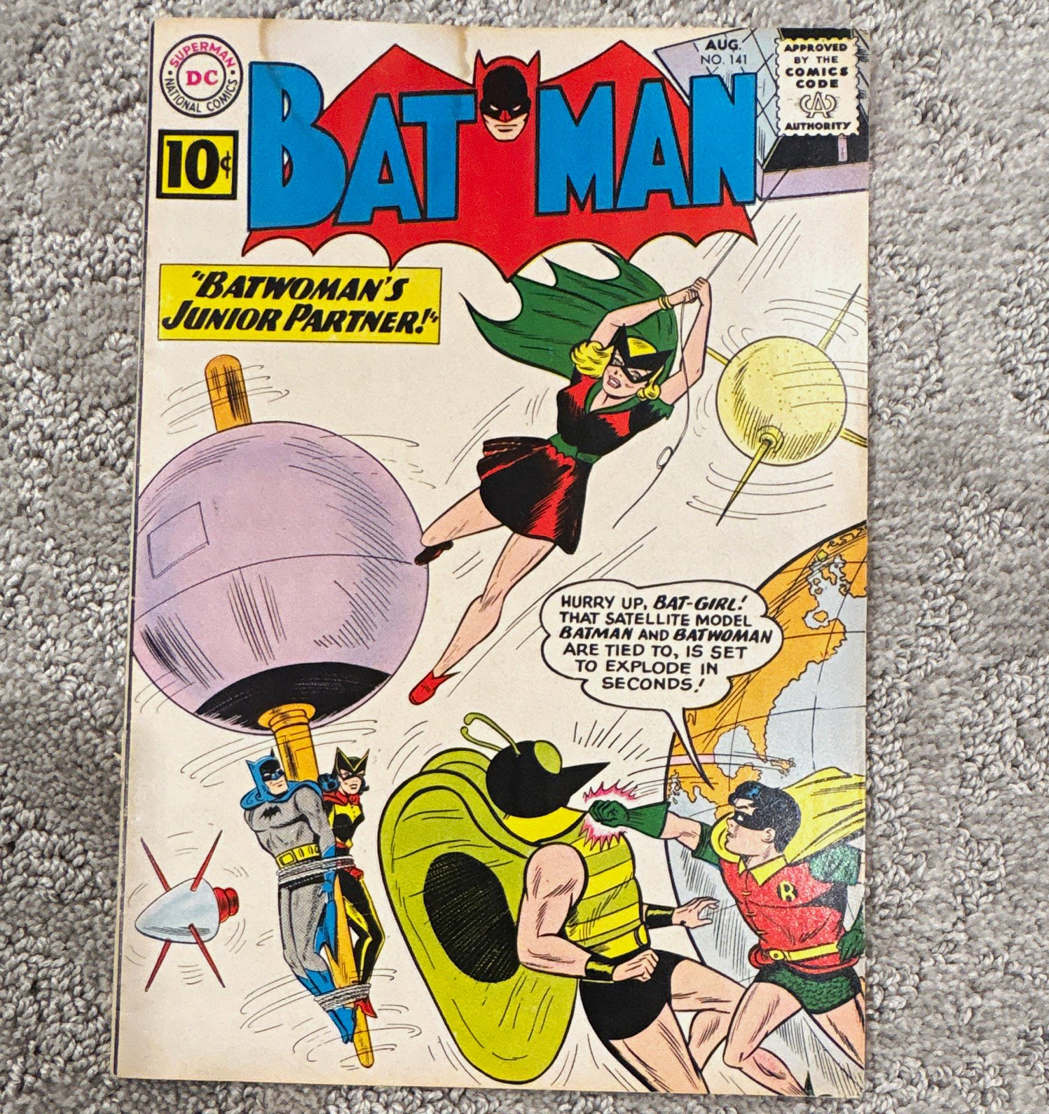 DC Comics Batman #141 (1961) Bill Finger Sheldon Moldoff Batman Robin