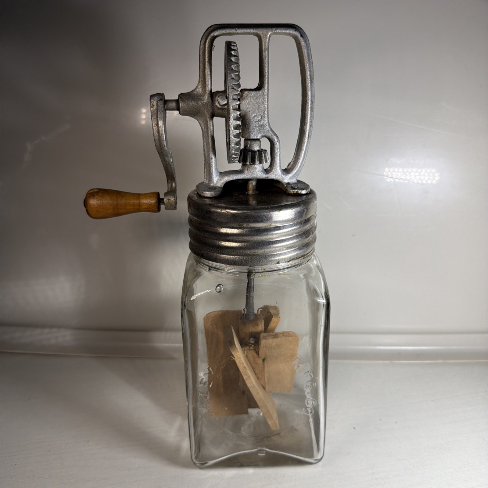 Vintage  Dazey Butter Churn 10 Rarely Found 1 Quart Size