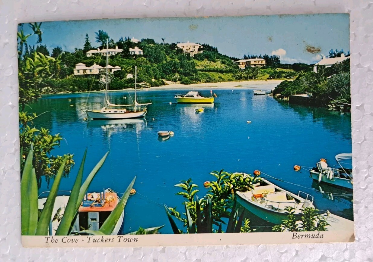 Postcard The Cove Tuckers Town Bermuda 1977 Postmark 4 x 6 inch