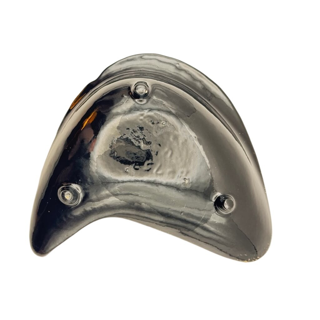 Three-Footed Triangular Metal Ashtray or Trinket Dish