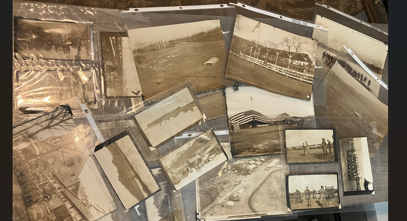 VTG WWI Pilots Large Format Photo Lot Aero Squadron AERODROME + more Originals