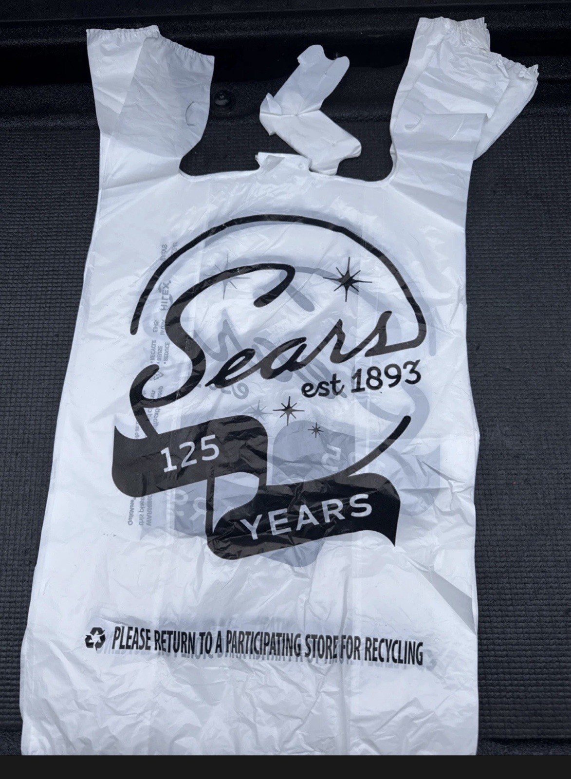 Sears Roebuck And Co Plastic Bag Final Year Before Bankruptcy 125 Years 2018