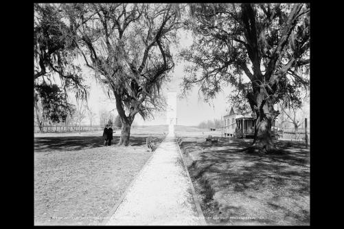 Battle monument, memorials, statues, field, Chalmette, New Orleans, Louisiana,