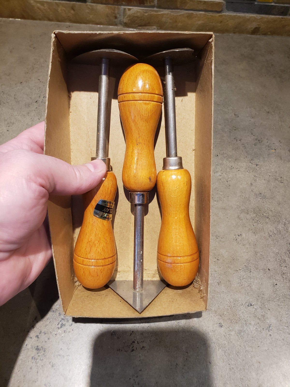 Vintage Woodworking Tools - Shaving Hook Scrapers Made in England