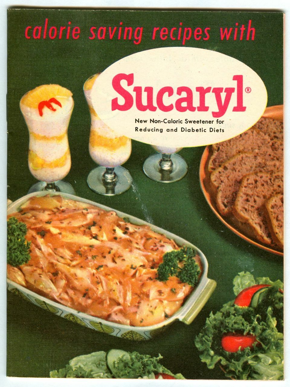Vintage 1955 Calorie Saving Recipes w SUCARYL Abbott Labs Advertising Cookbook