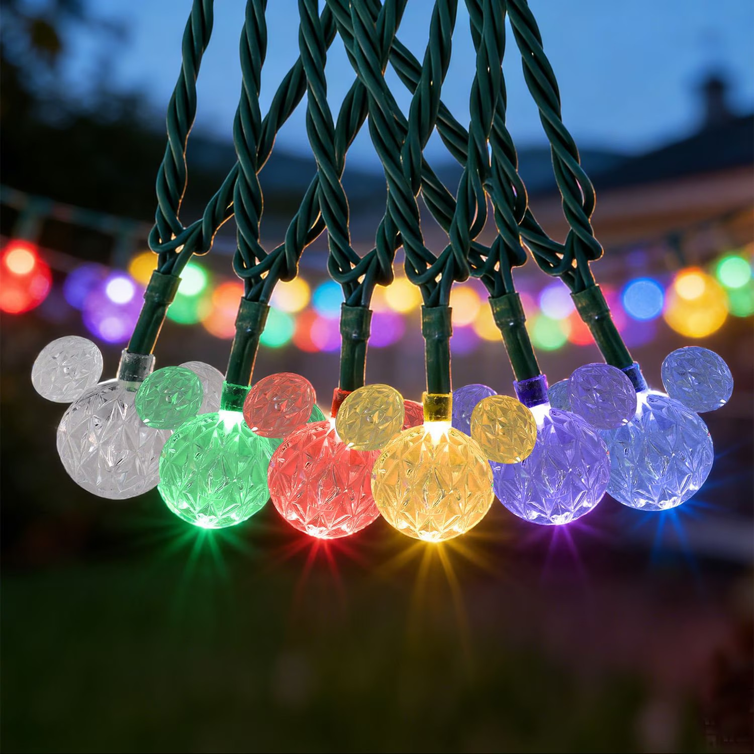 Disney Mickey LED Lights, 100 Count, Multi, SAME-DAY-SHIP