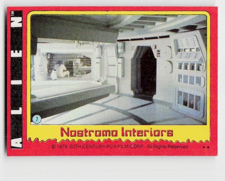 1979 Topps Alien #7 Nostromo Interiors