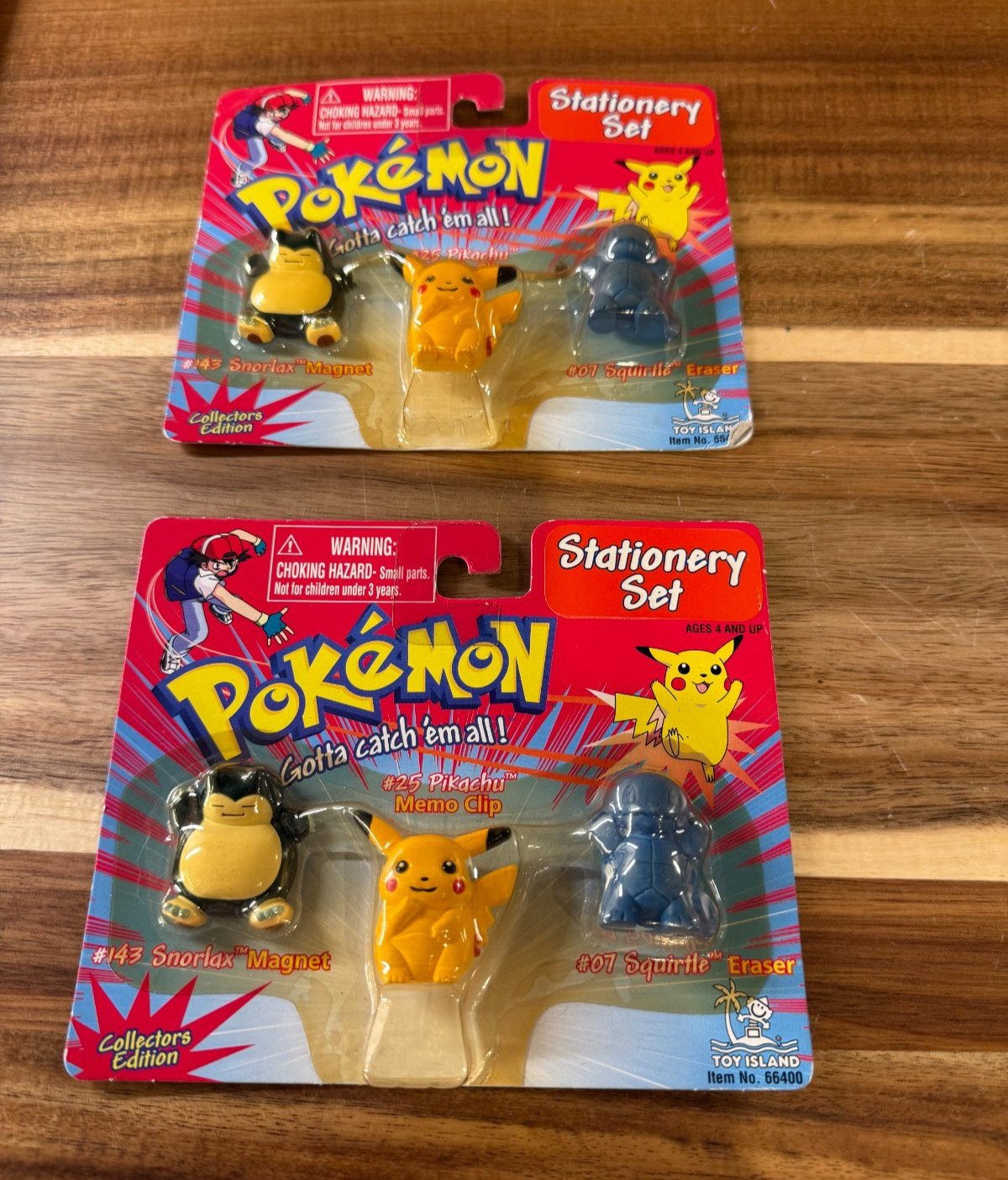 Vintage 1999 Toy Island Pokemon Stationary Set Sealed Set of 2 #66400
