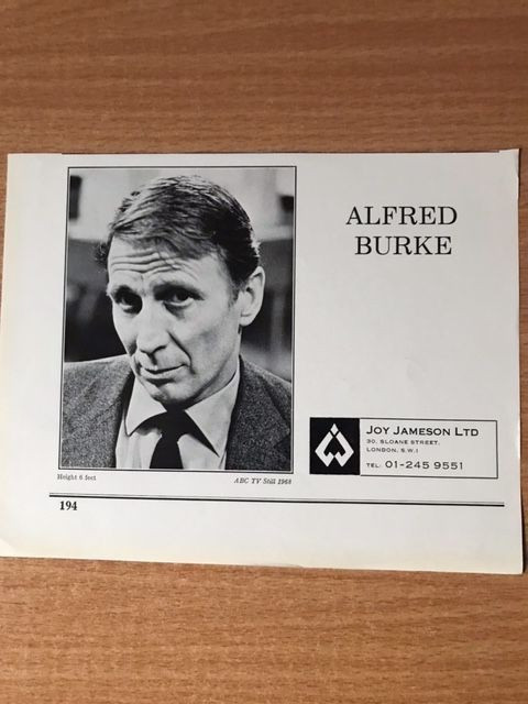 Alfred Burke Public Eye    - Original Acting agency Z-page