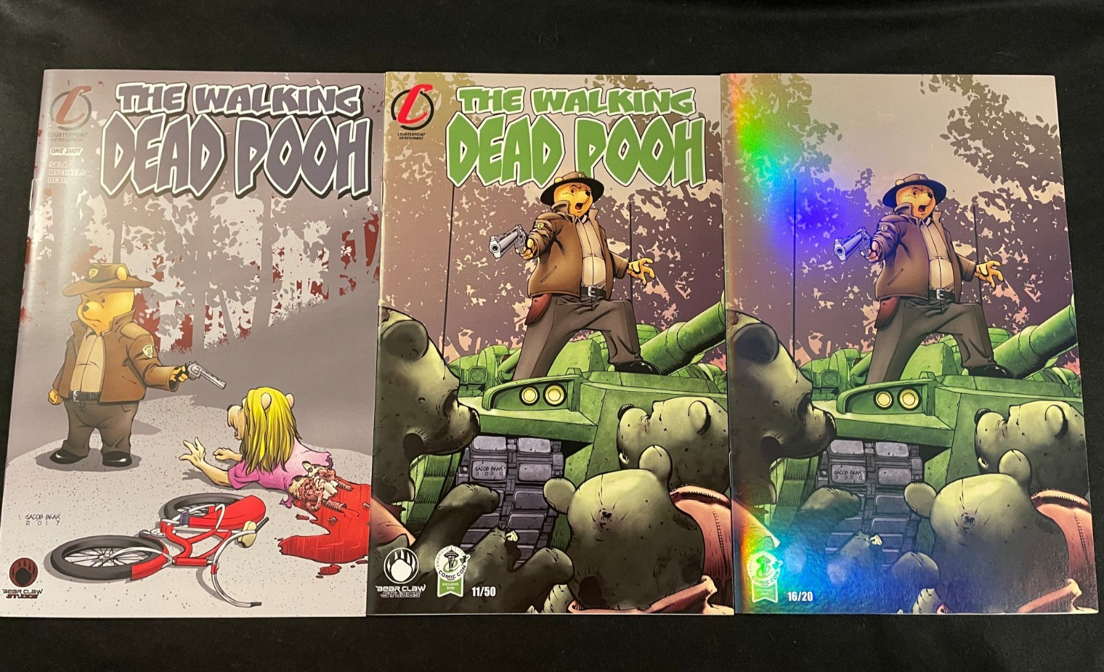 THE WALKING DEAD POOH Three Cover Versions, VFNM Condition