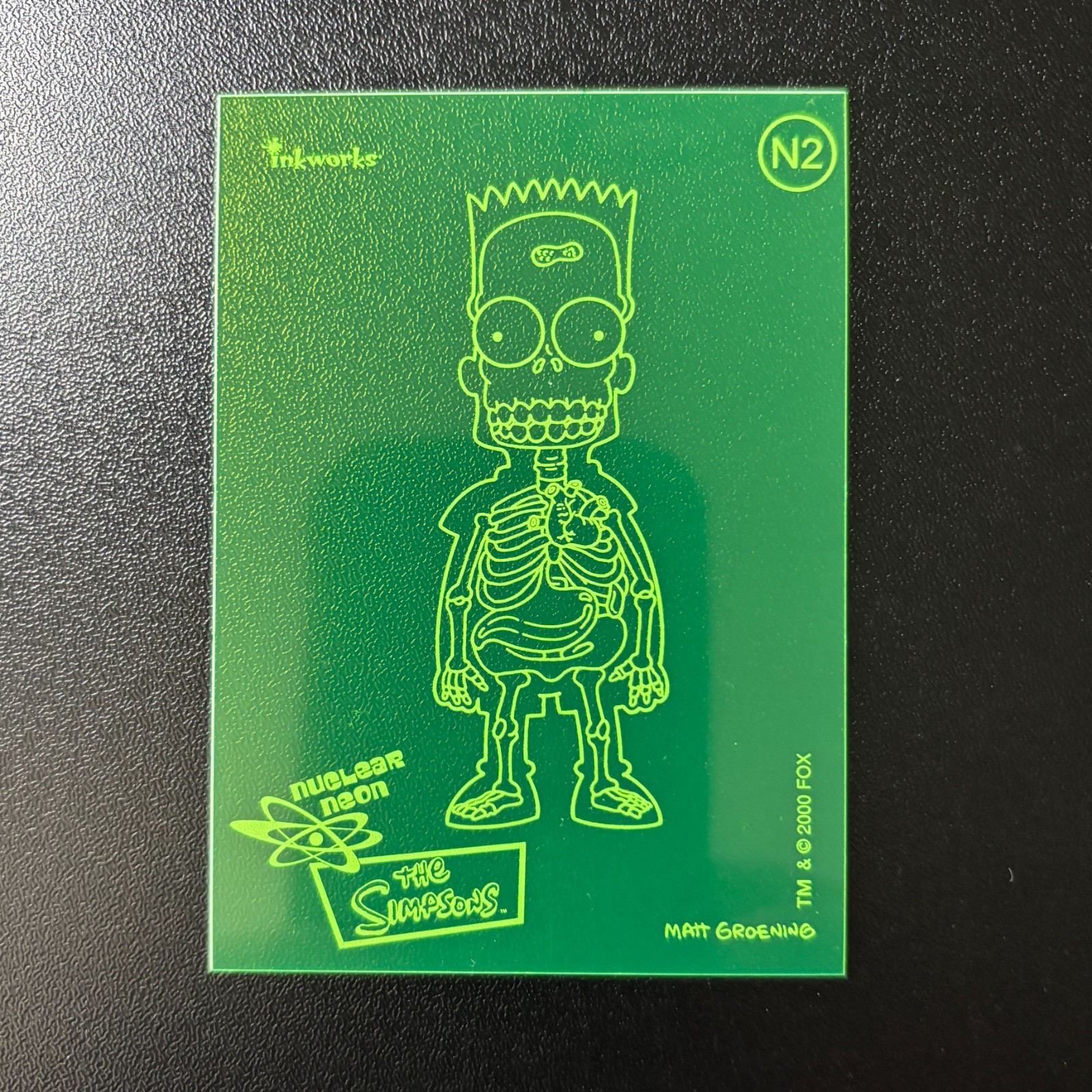 2000 Skybox The Simpsons Anniversary Nuclear Neon Chase N2 Bart Rare SP