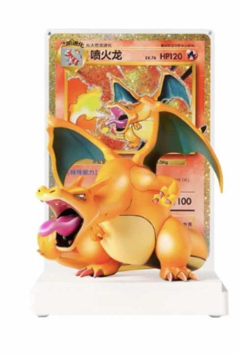 Pokemon S-chinese 30th Charizard Premium Figure And Oversized Card No Outer Pack