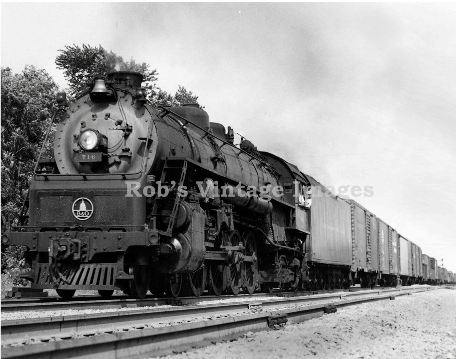Old train B&0 Baltimore & Ohio Railroad photo Steam Locomotive 716 4-8-2 8.5x11 Old train B&0 Baltimore & Ohio Railroad photo Steam Locomotive 716 4-8-2 8.5x11