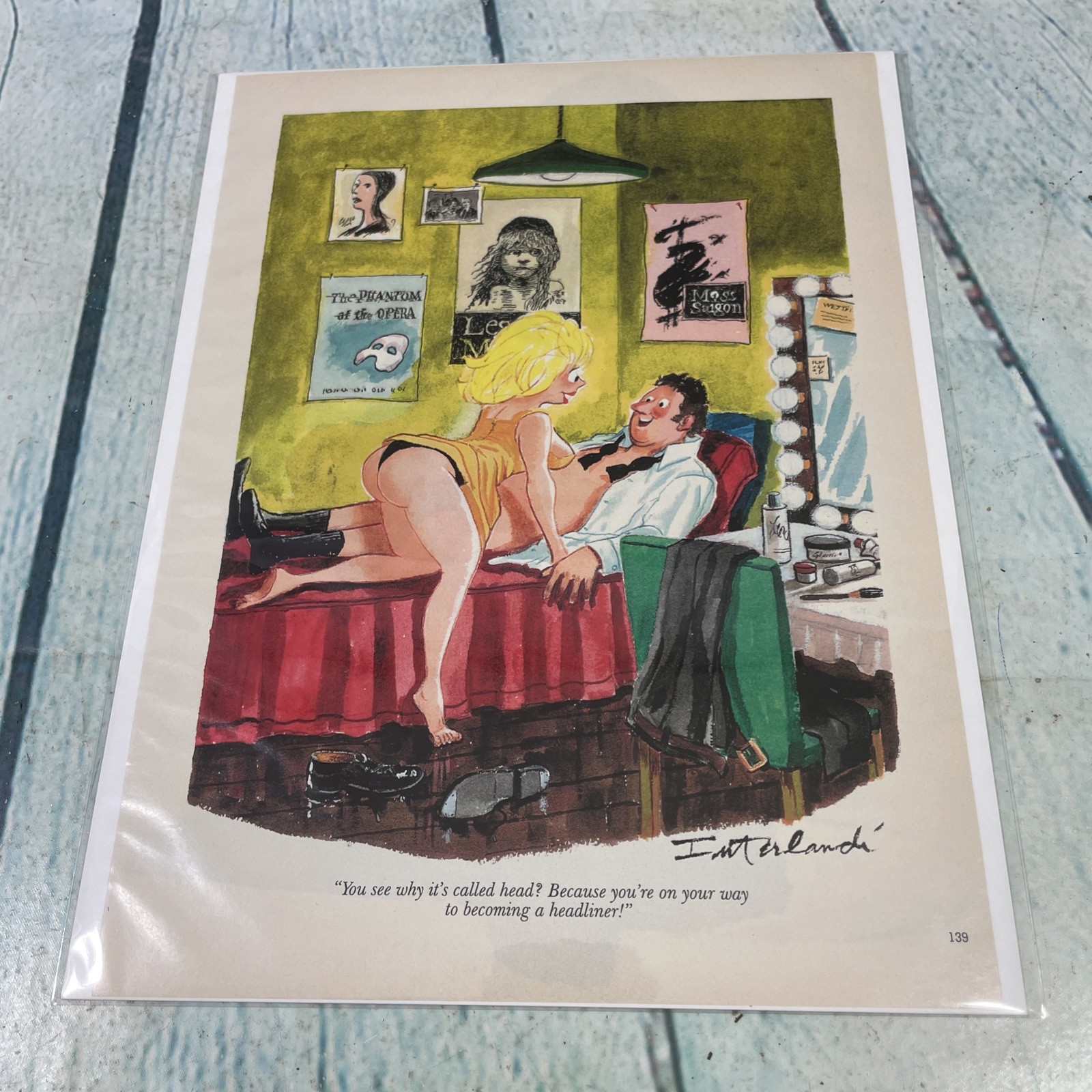 1997 Sexy Adult Cartoon Headliner Vtg Print Ad/Poster Pinup Art Magazine Page