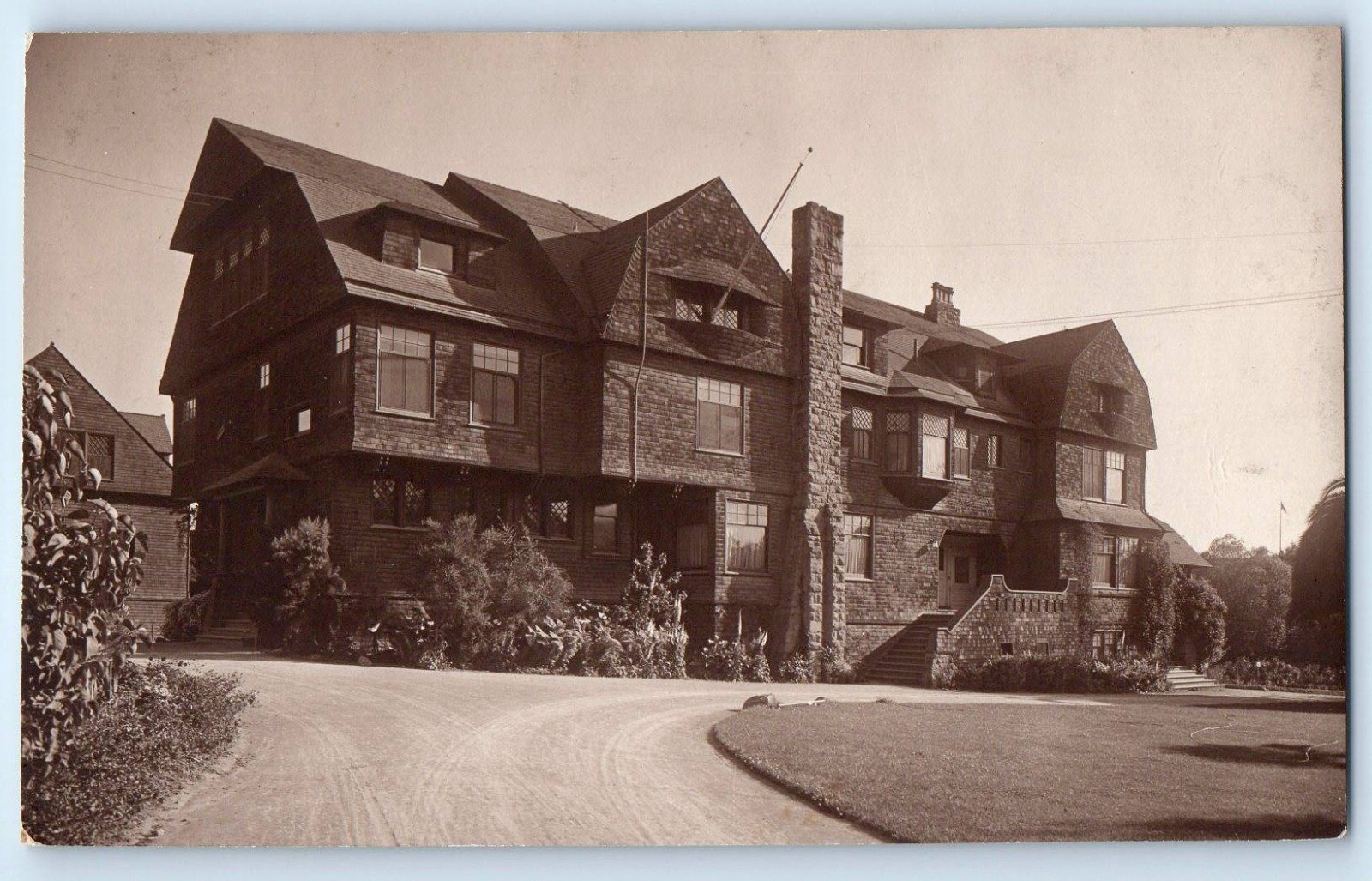 c1910\'s Channing Hall Building Berkeley California CA RPPC Photo Postcard
