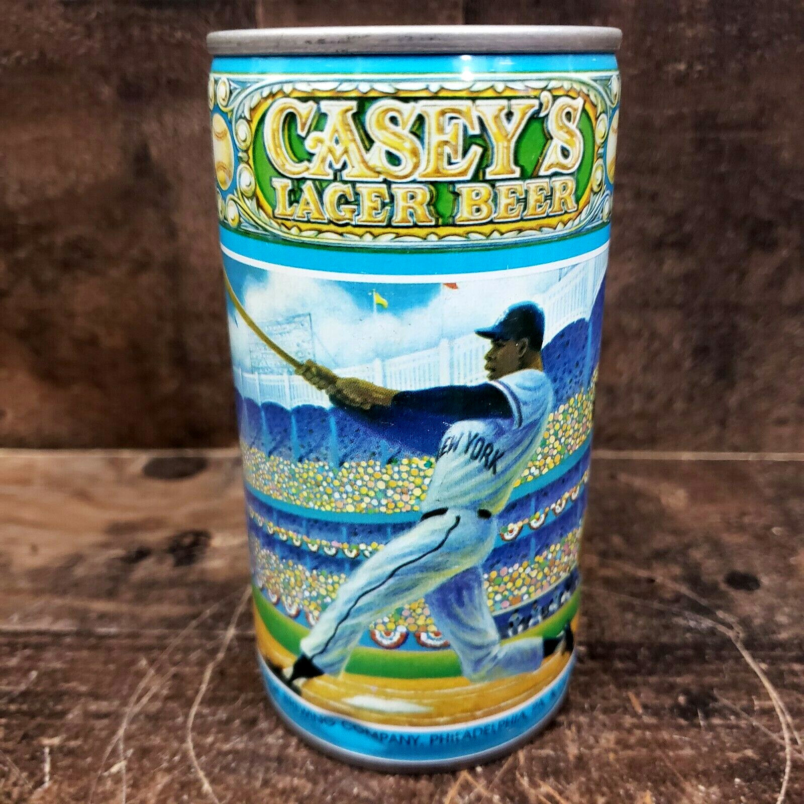 Monti Irvin NY Giants Vintage Casey's Lager 12 oz Beer Steel Can