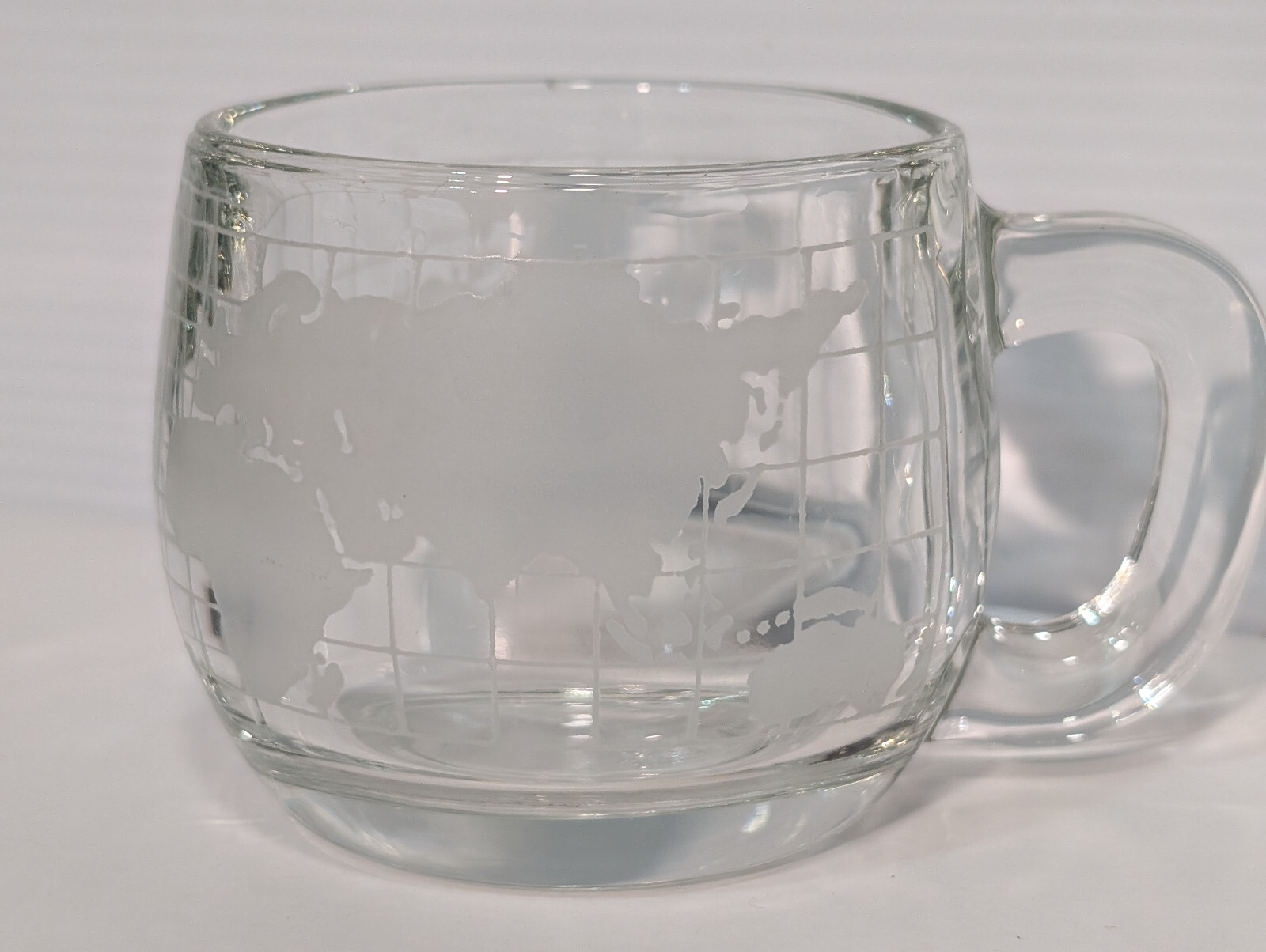 Set of 12 Vintage 70s Nestlé Nescafé World Globe Frosted Clear Glass Coffee Mugs Set of 12 Vintage 70s Nestlé Nescafé World Globe Frosted Clear Glass Coffee Mugs