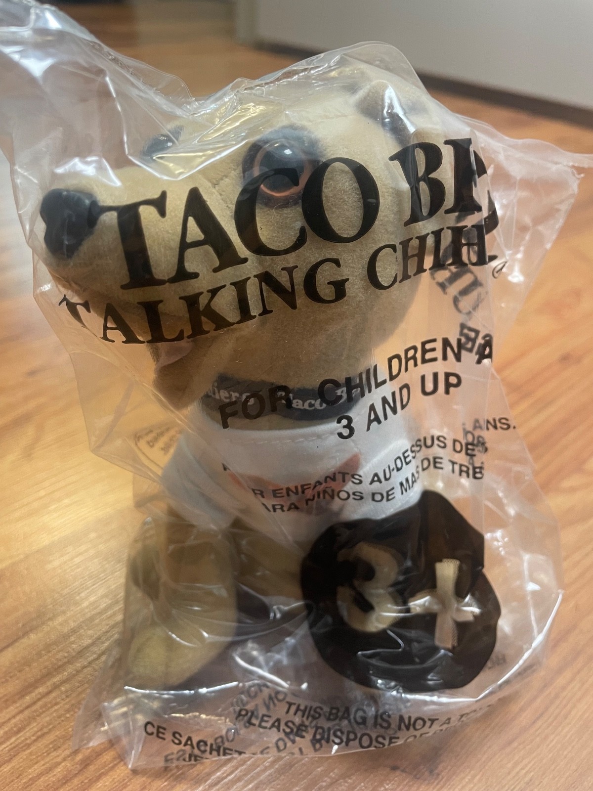 New Vintage Taco bell talking Chihuahua dog sealed 6” plush toy stuffed animal